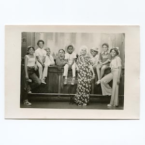 Wanted poster, vintage studio photo, African American family