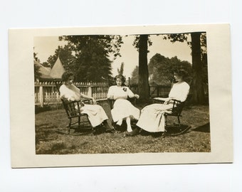 Rockers, vintage rppc photo