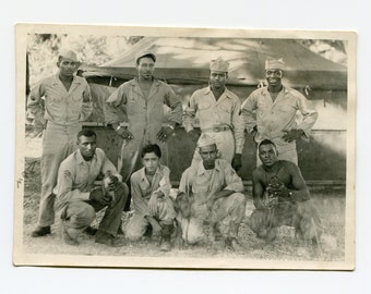 Me, far left, vintage African American snapshot photo