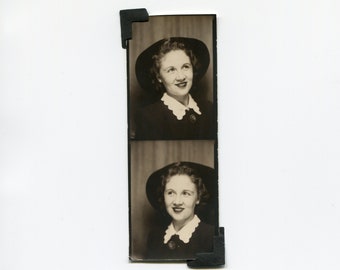 To the right and to the left, vintage photo booth photo strip