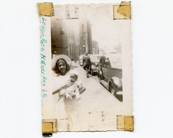Lousie et Henry, photo d’instantané afro-américaine vintage