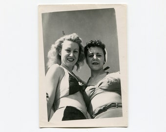 From below, vintage snapshot photo