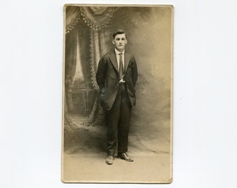 Evan Brubaker, antique rppc photo