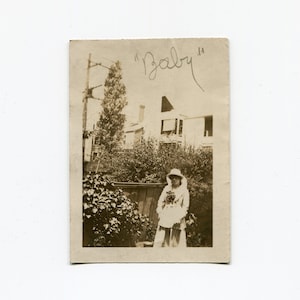 Baby, antique snapshot photo