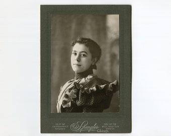 Ruffles, antique cabinet card photo