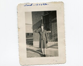 Women's Army Corps, vintage snapshot photo