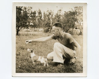 Treat, vintage snapshot photo