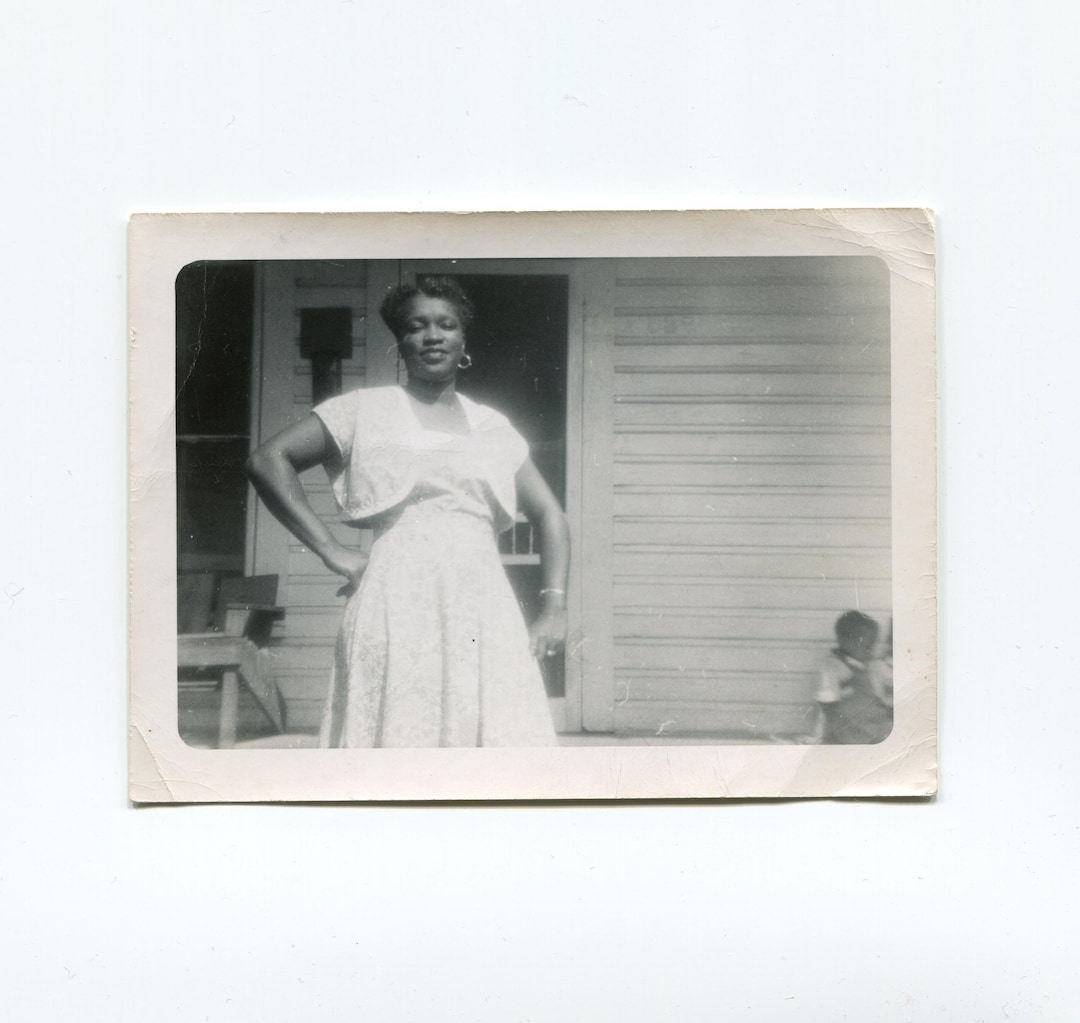 Hand on Hip, Vintage Snapshot Photo, African American Woman - Etsy