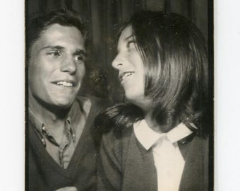 Look of love, vintage photo booth photo