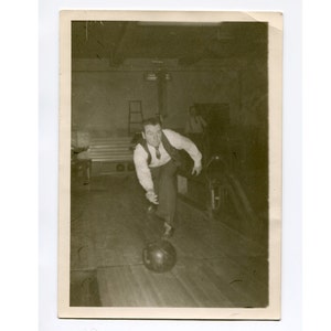 Strike, vintage 5x7 snapshot photo