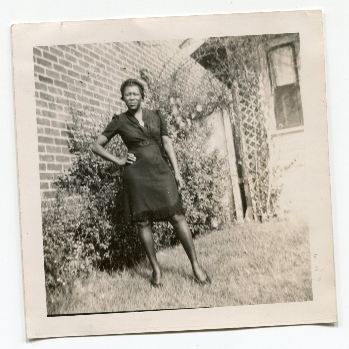 Power Stance, Vintage Snapshot Photo, African American Woman - Etsy