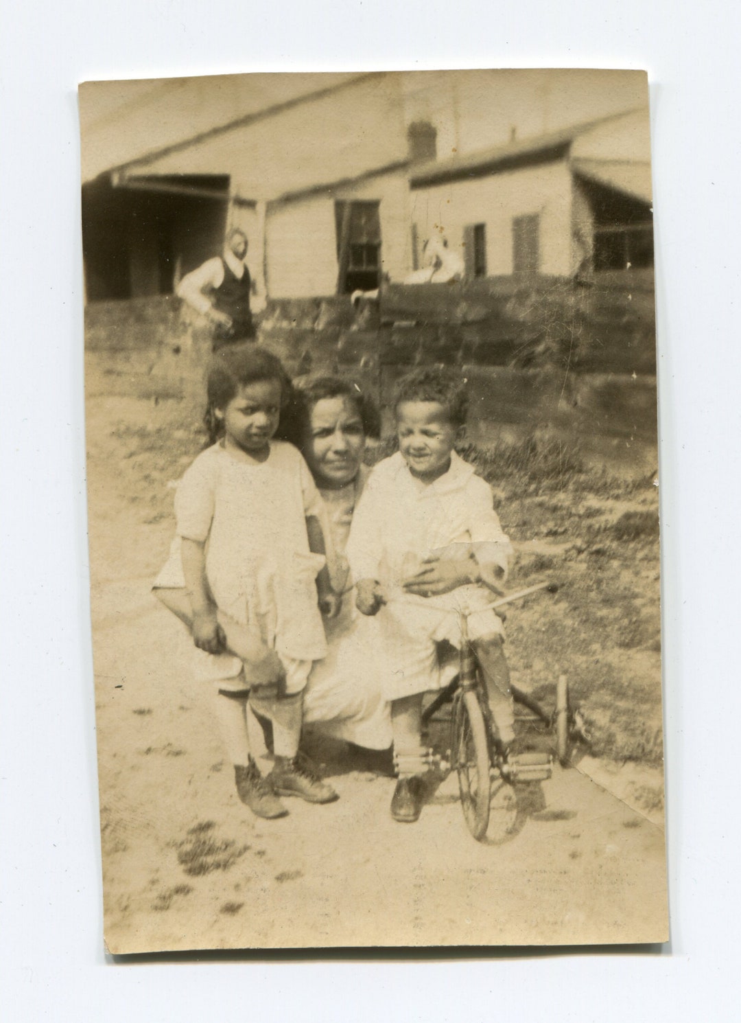 Mother of Two, Antique African American Snapshot Photo - Etsy