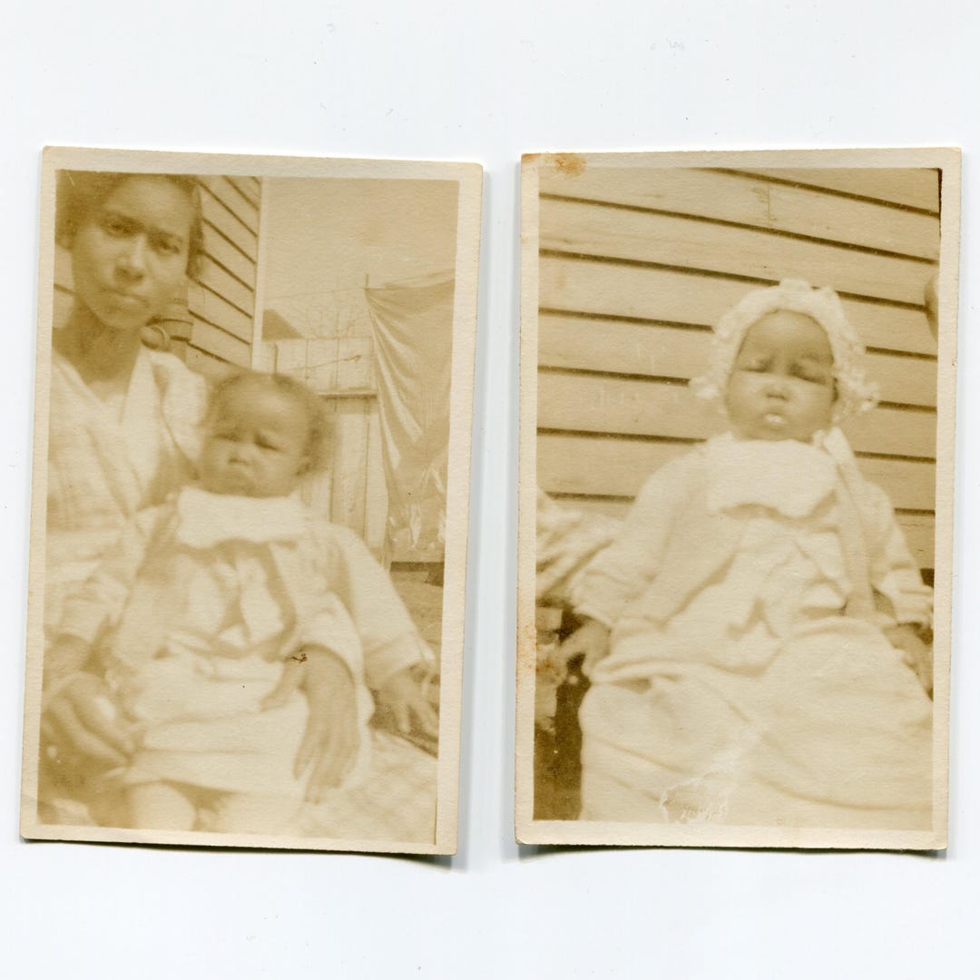 Proud Mama, Vintage Snapshot Photo Lot, African American Mother and ...