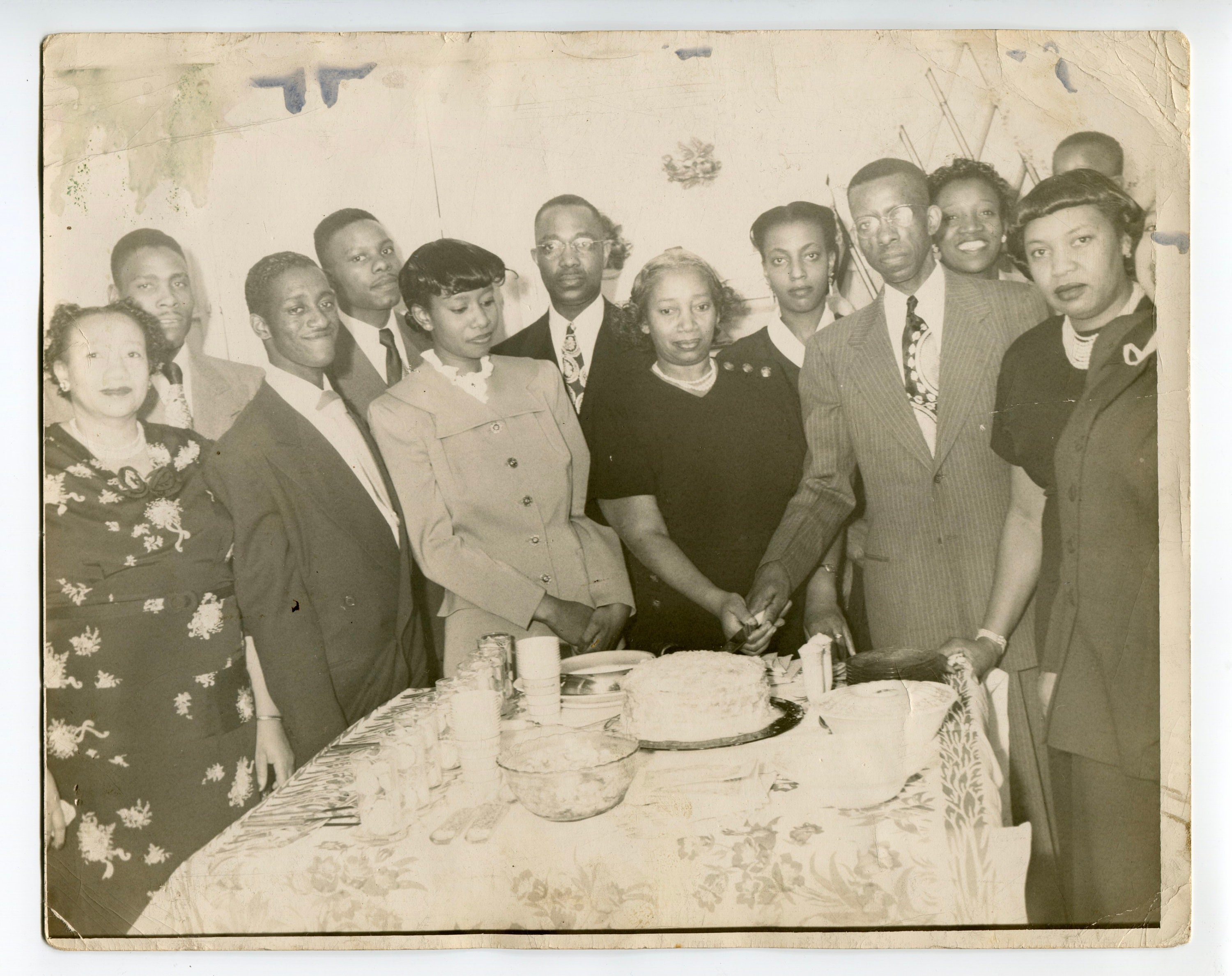 Cutting the Cake, Vintage 8x10 African American Snapshot Photo - Etsy