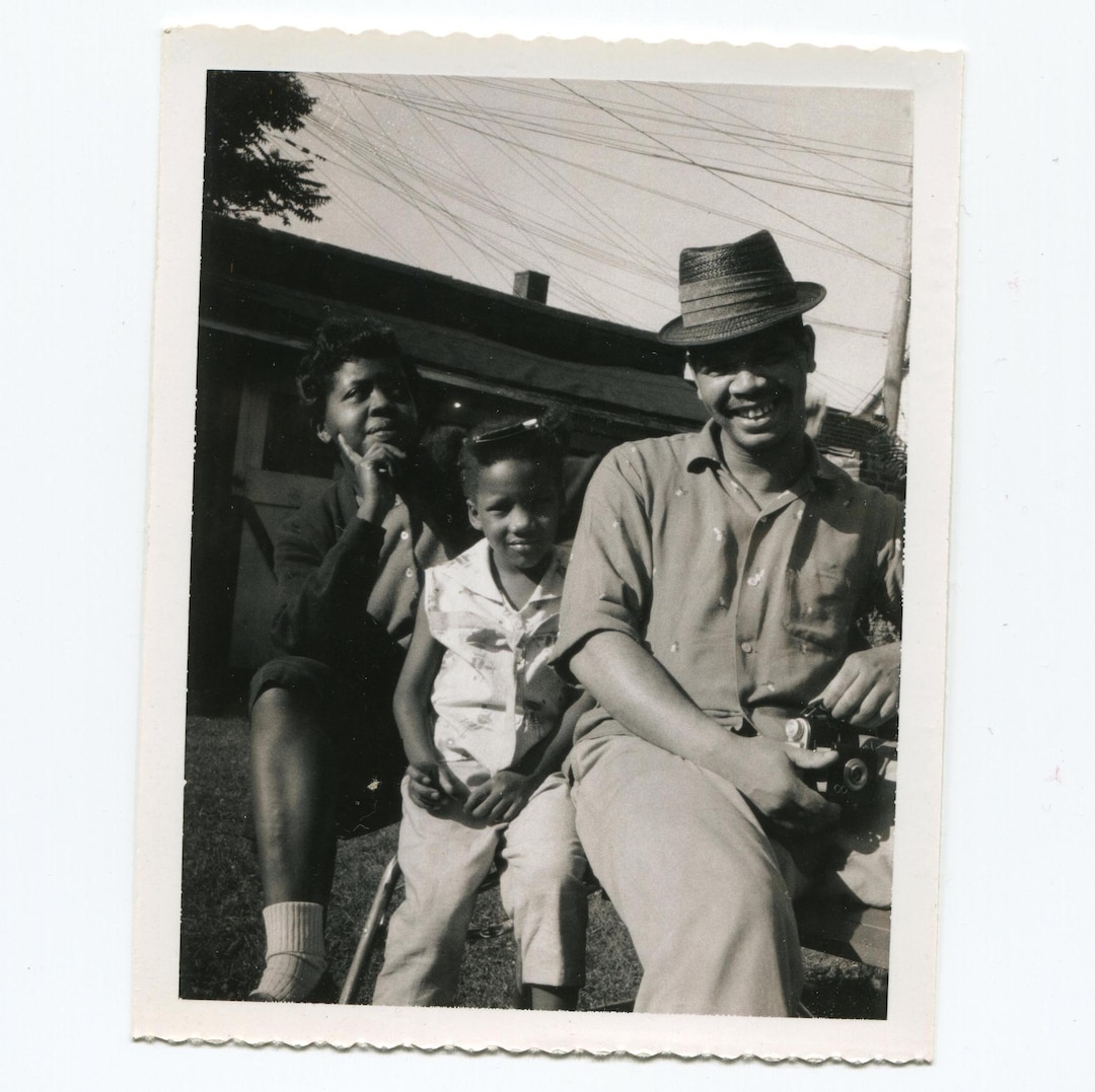 The Family, Vintage Snapshot Photo, African American - Etsy