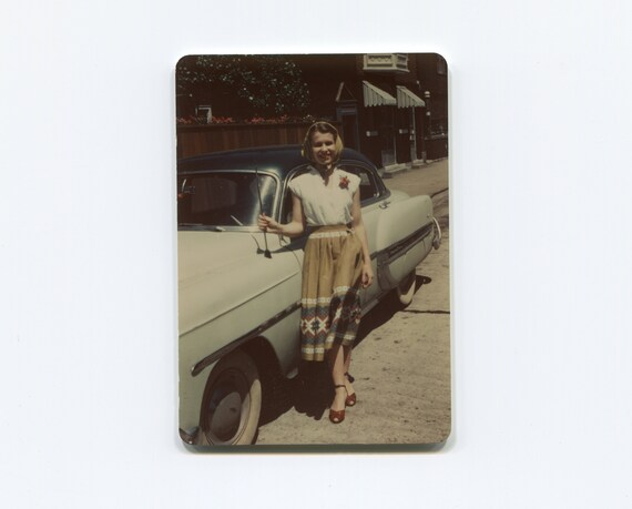 Fabulous Fashion, Vintage Kodachrome Snapshot Photo