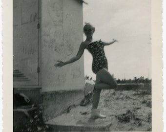Show-off, vintage snapshot photo