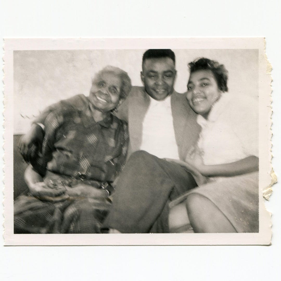 Squeezed In, Vintage Snapshot Photo, African American Family - Etsy