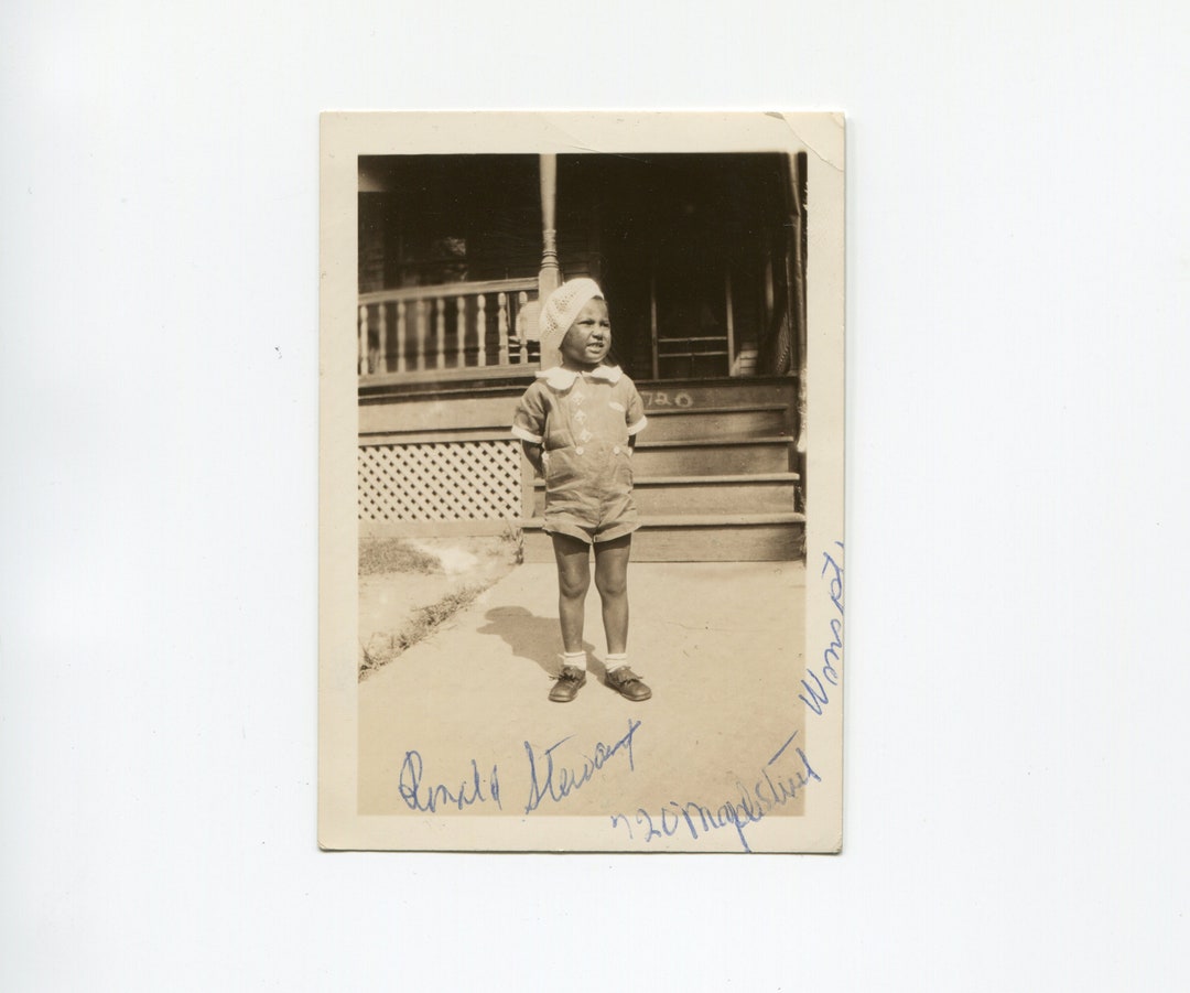 Even Has the Address, Vintage African American Snapshot Photo - Etsy
