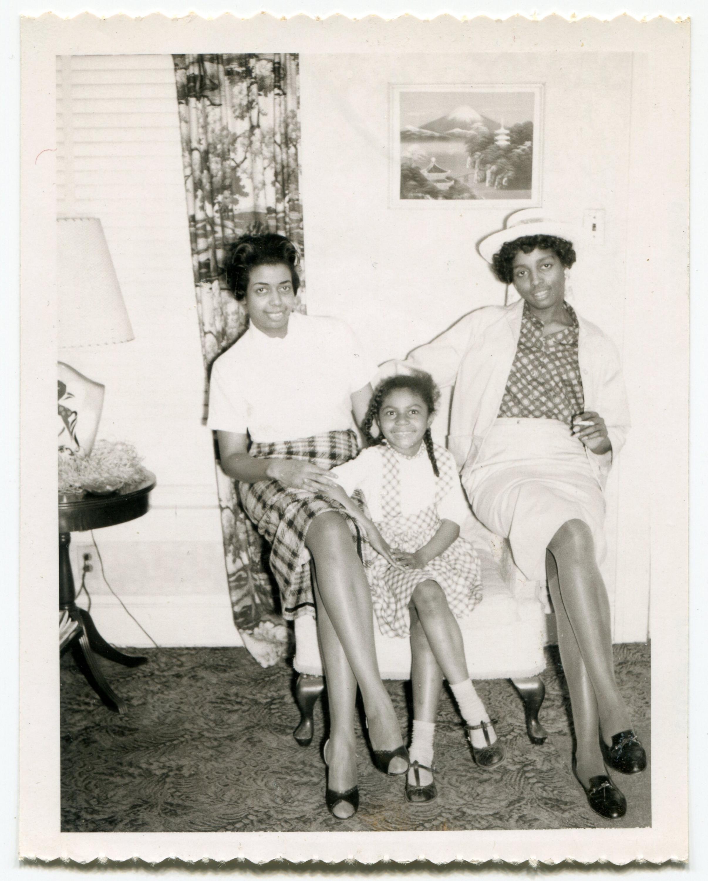Room for Three, Vintage Snapshot Photo, African American Family - Etsy