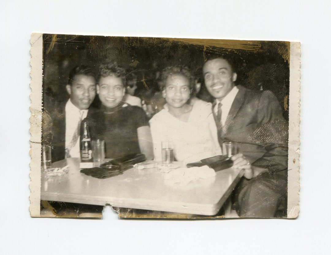 Double Date, Vintage African American Snapshot Photo - Etsy