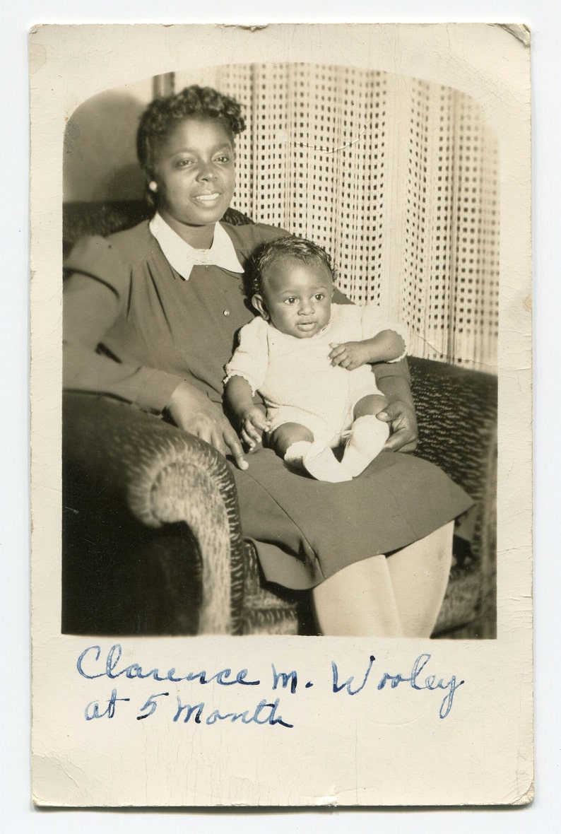 Clarence and Mommy, Vintage African American Rppc Photo - Etsy