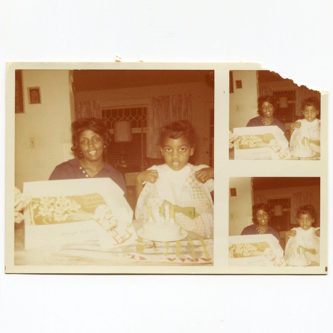 Bonus Photos, Vintage Snapshot Photo, African American Mother and ...