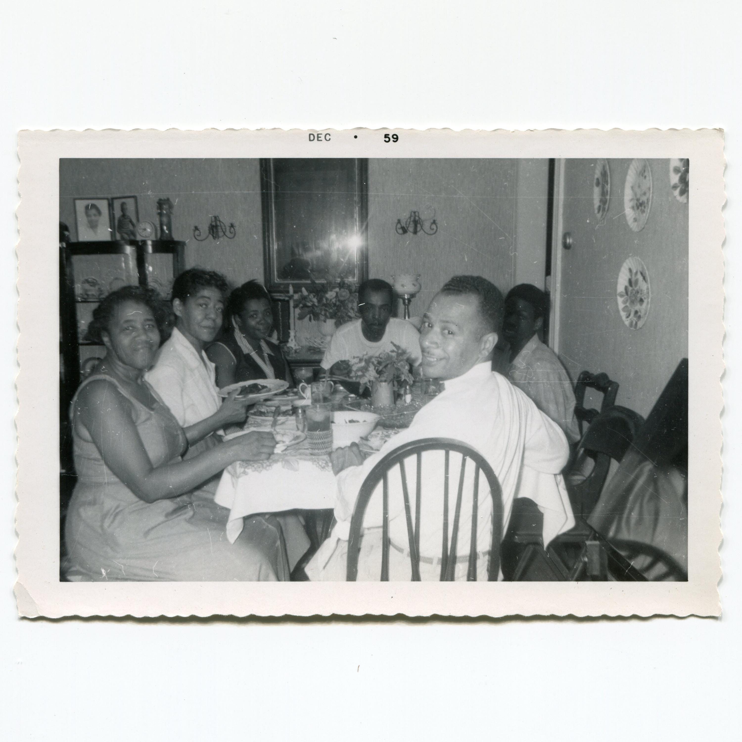 Grab a Plate, Vintage Snapshot Photo, African American Family - Etsy