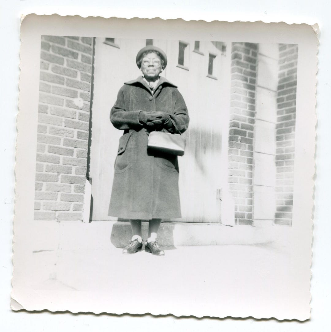 All Dressed Up, Vintage Snapshot Photo, African American Woman - Etsy