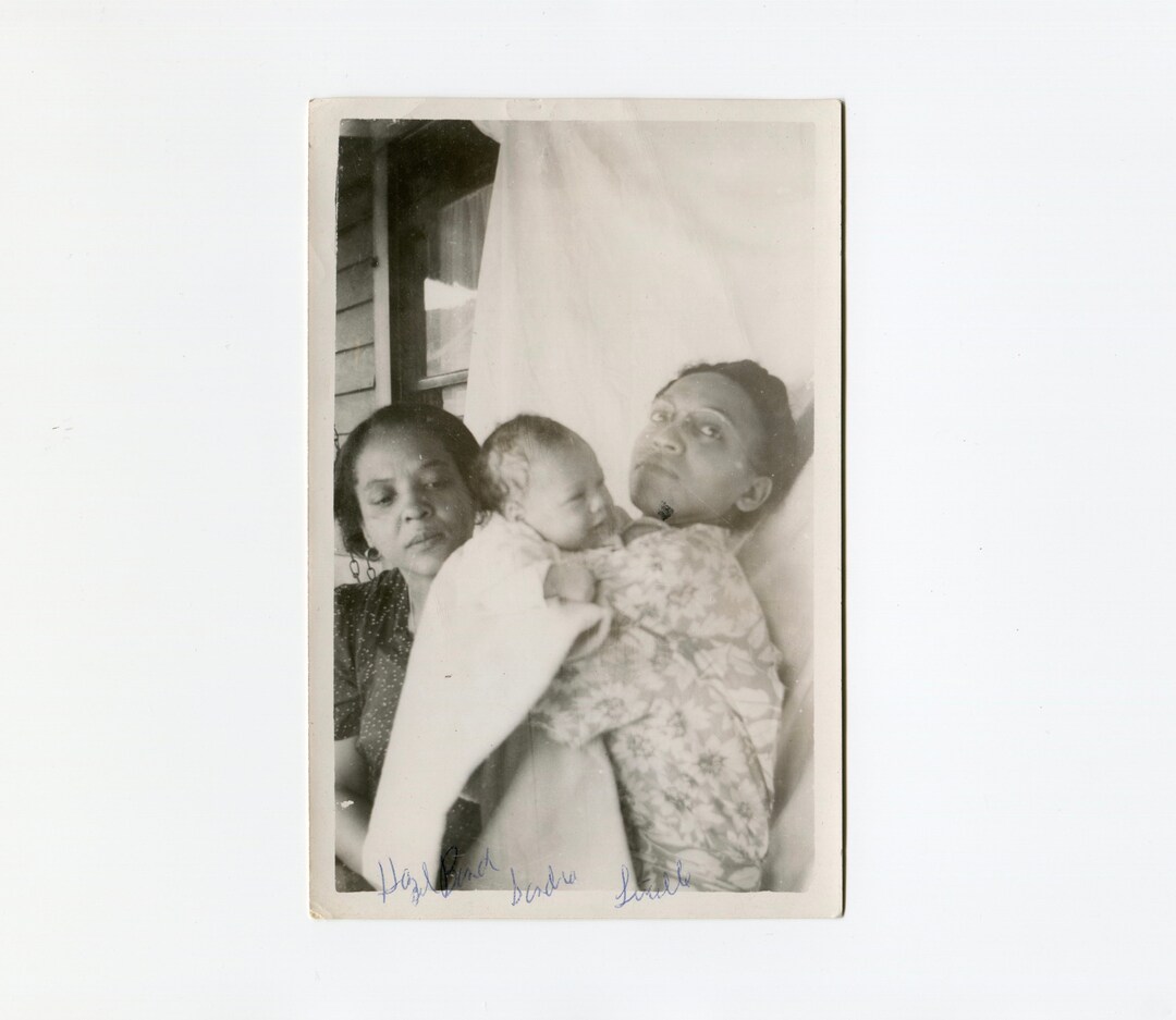 Sheet as a Backdrop, Vintage African American Snapshot Photo - Etsy