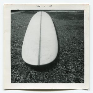 Surfboard, vintage snapshot photo