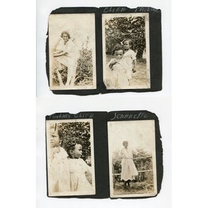 Some sunny day, antique African American photo album page