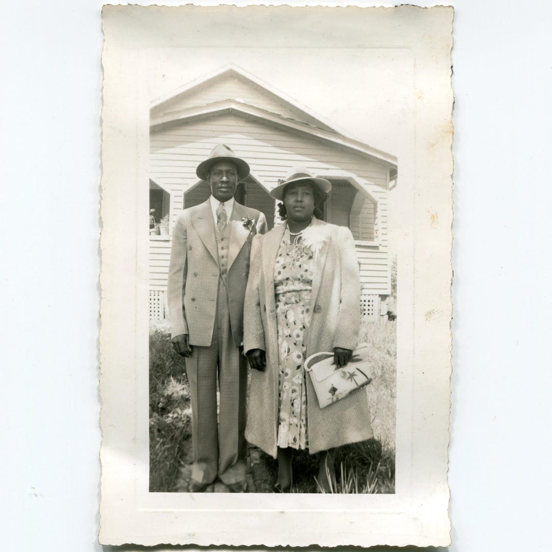 Picture Perfect, Vintage Snapshot Photo, African American Couple - Etsy