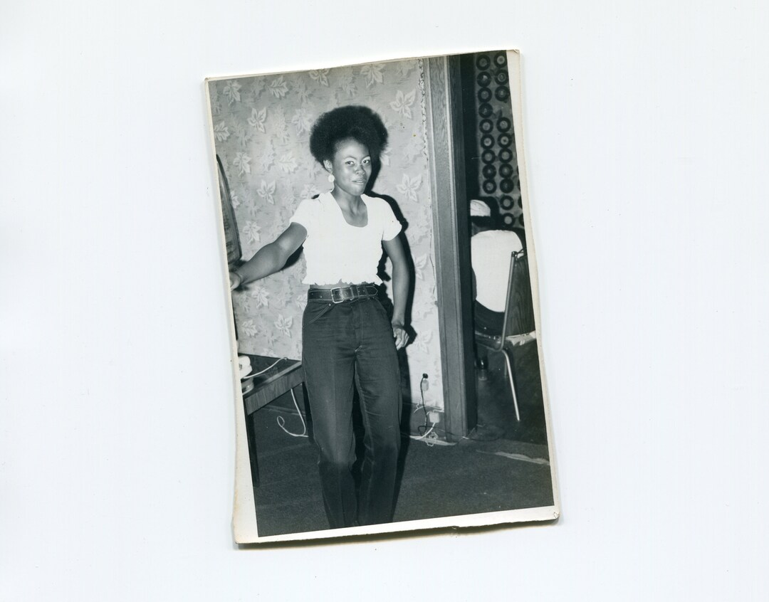 Blue Eyeshadow, Vintage African American Snapshot Photo - Etsy