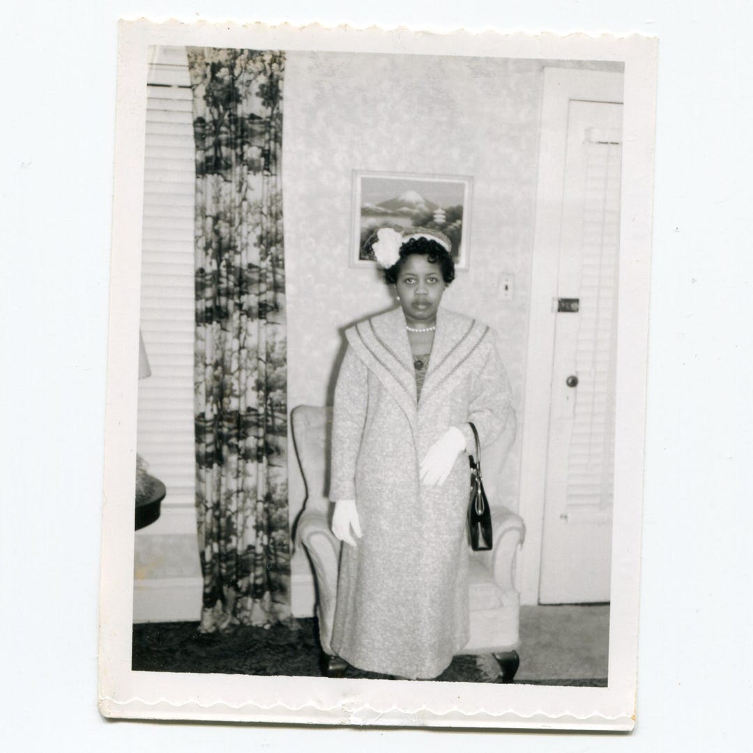 Dressed to the Nine, Vintage Snapshot Photo, African American Woman - Etsy