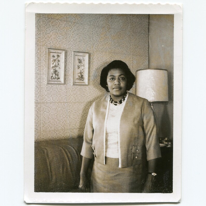 Mod, Vintage Snapshot Photo, African American Woman - Etsy