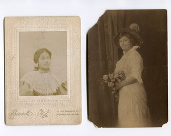 Grown up, antique African American photo lot