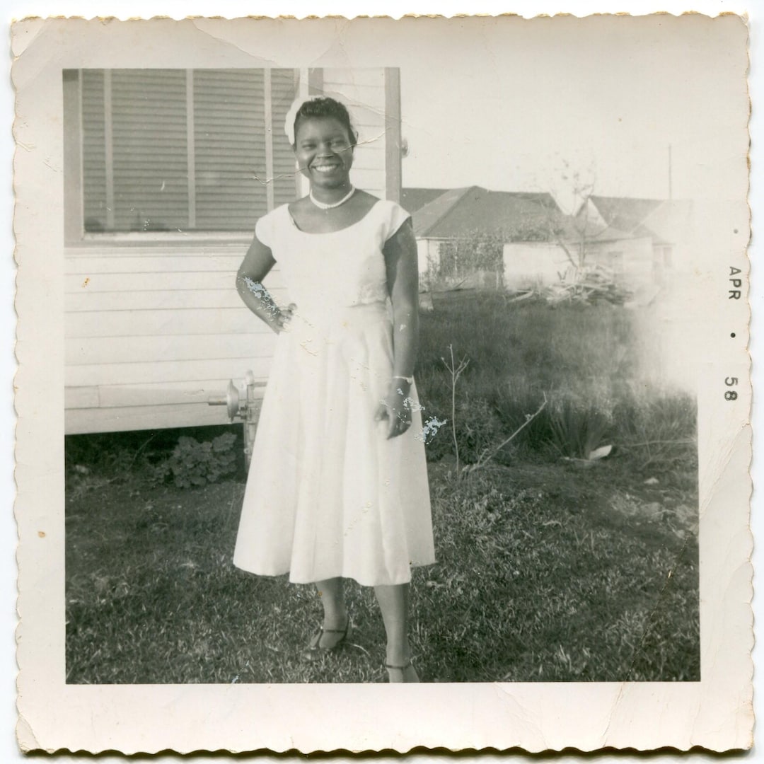 Cousin, Identified Vintage Snapshot Photo, African American Woman - Etsy