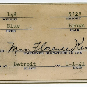 Michigan Bell Telephone Company, vintage employee photo ID badge image 3