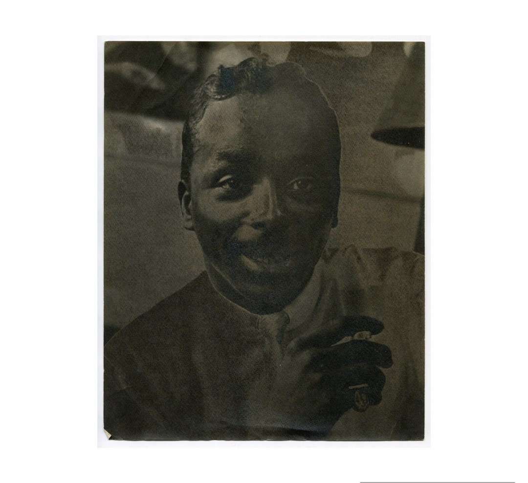 Unusual Man Smoking, Vintage 8x10 African American Snapshot Photo - Etsy
