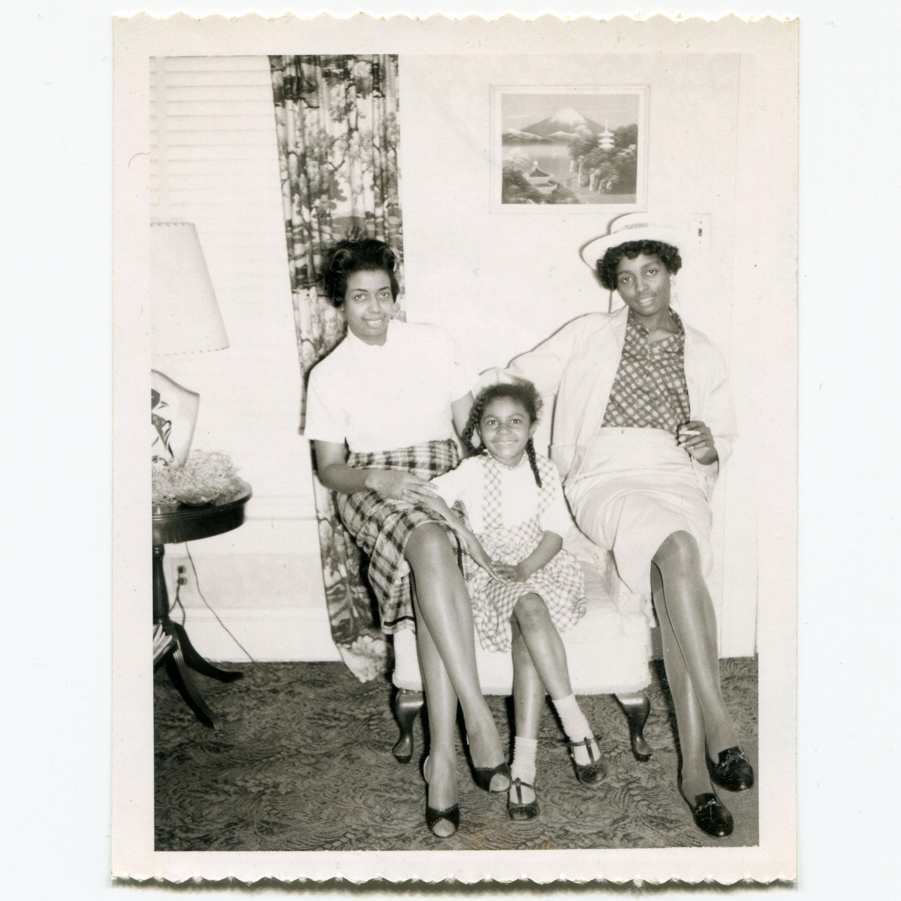 Room for Three, Vintage Snapshot Photo, African American Family - Etsy