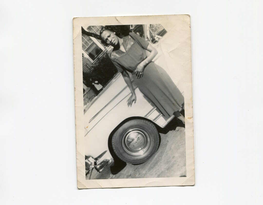 At an Angle, Vintage African American Snapshot Photo - Etsy