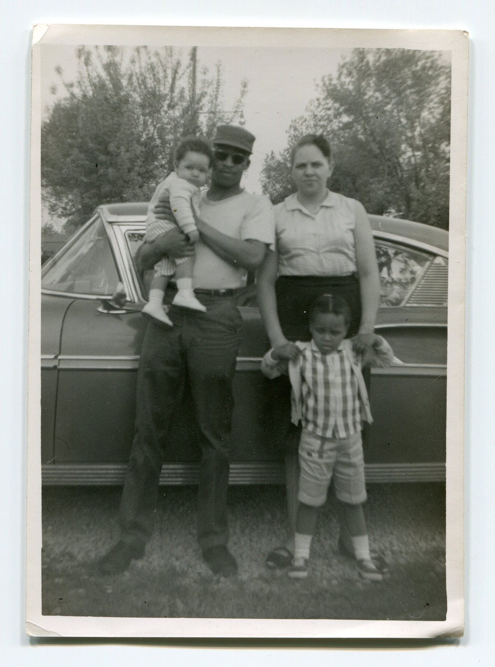 Family of Four, Vintage African American Snapshot Photo - Etsy