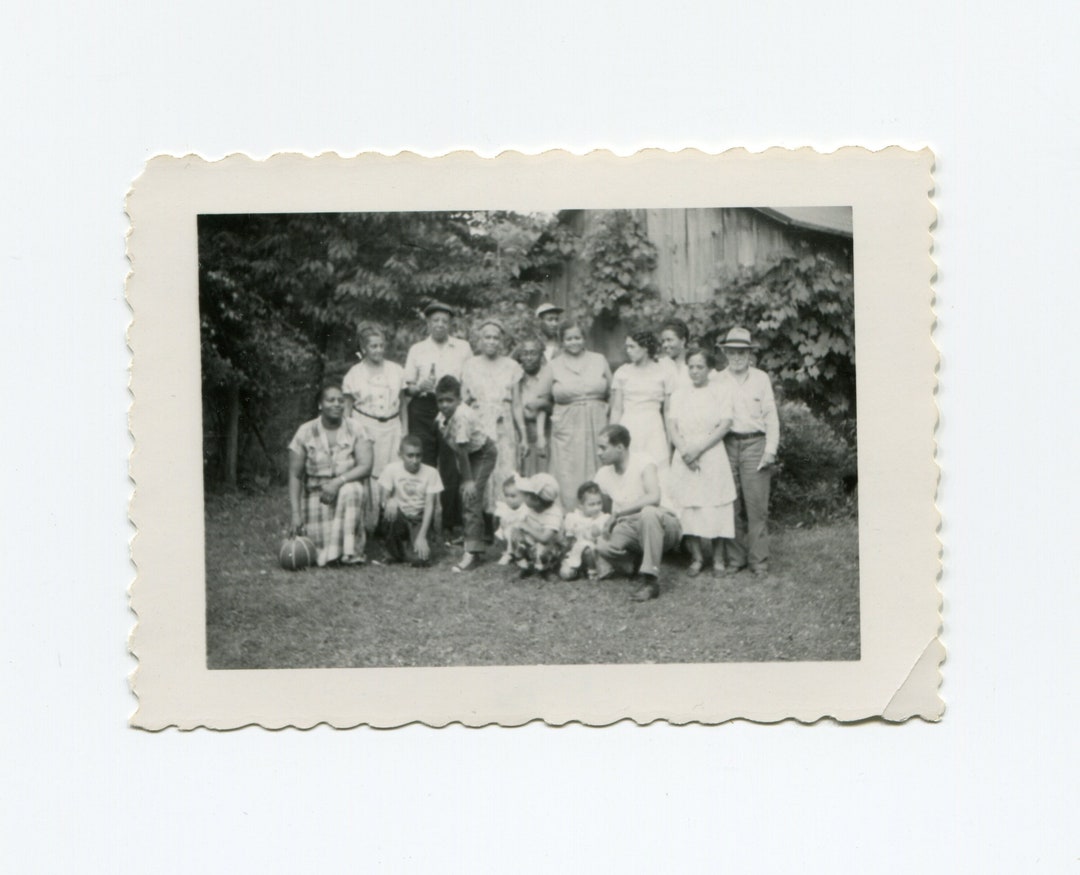 Family Reunion, Vintage African American Snapshot Photo - Etsy