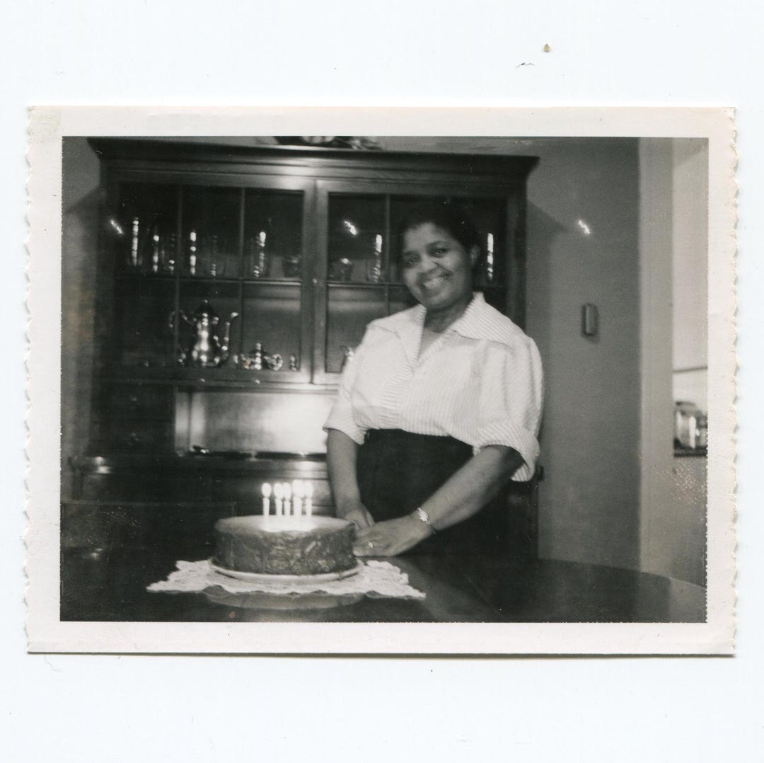 Make a Wish, Vintage Snapshot Photo, African American Woman - Etsy