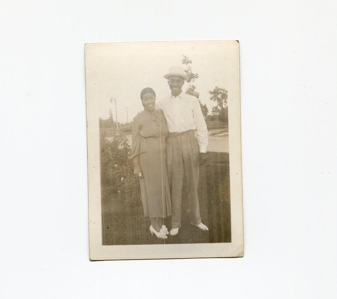 Young Couple, Vintage African American Snapshot Photo - Etsy
