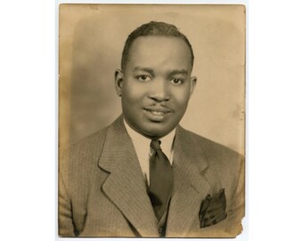 Dashing, vintage African American 8x10 photo