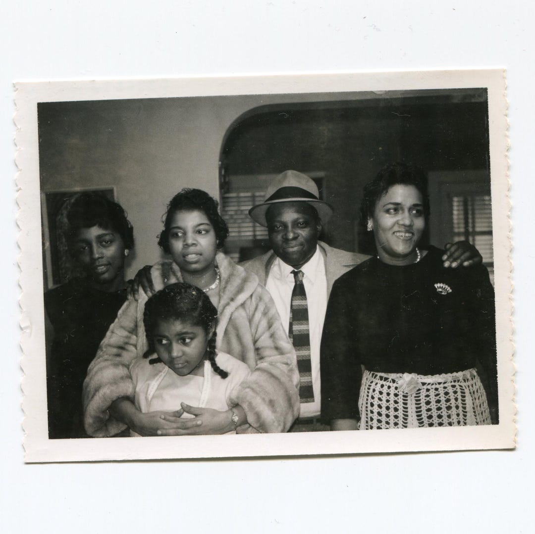 His Girls, Vintage Snapshot Photo, African American Family - Etsy