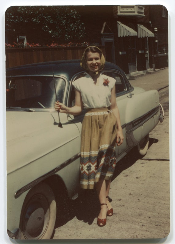 Fabulous Fashion, Vintage Kodachrome Snapshot Photo Canada