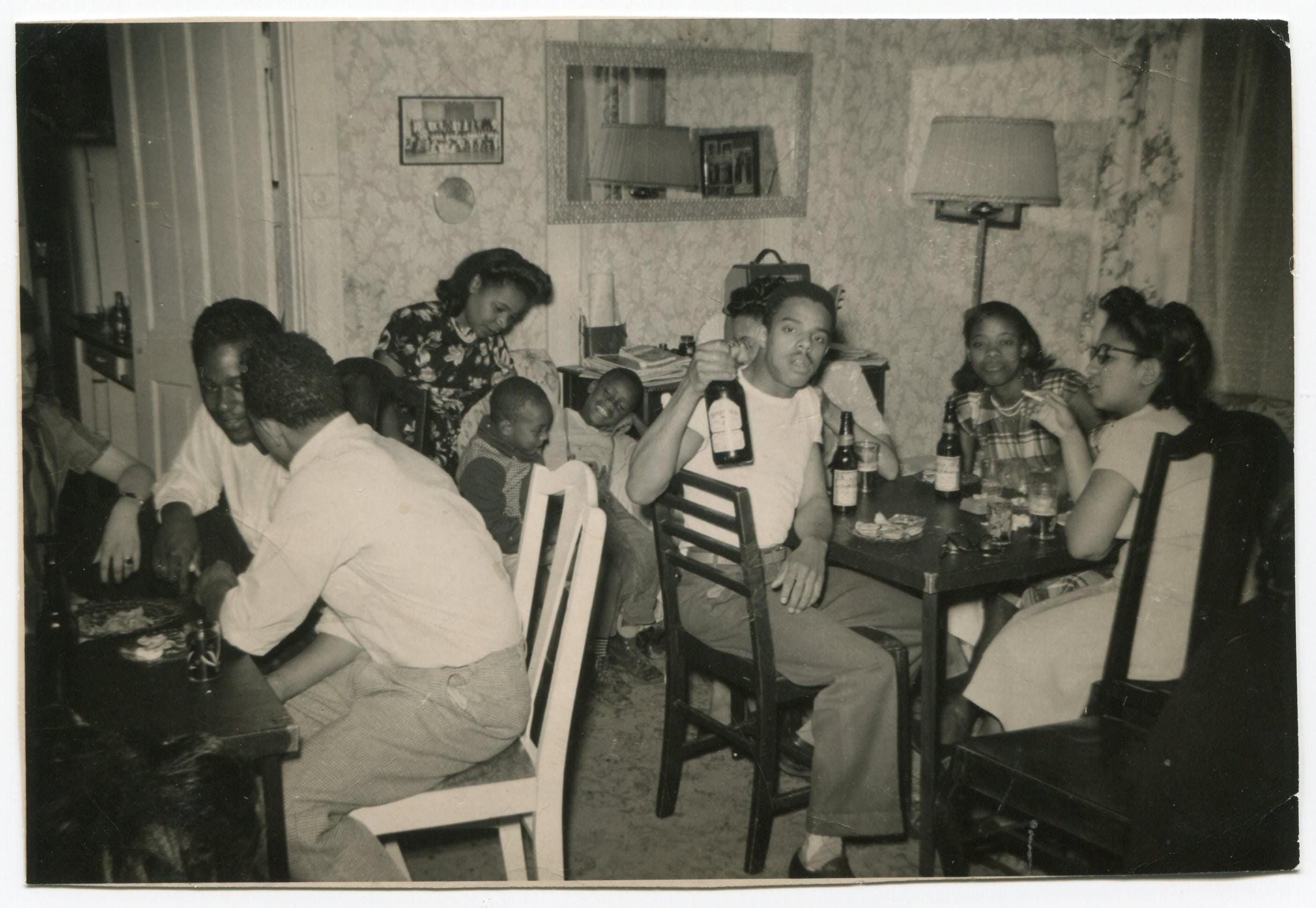 Card Tables, Vintage Snapshot Photo, African American Family - Etsy